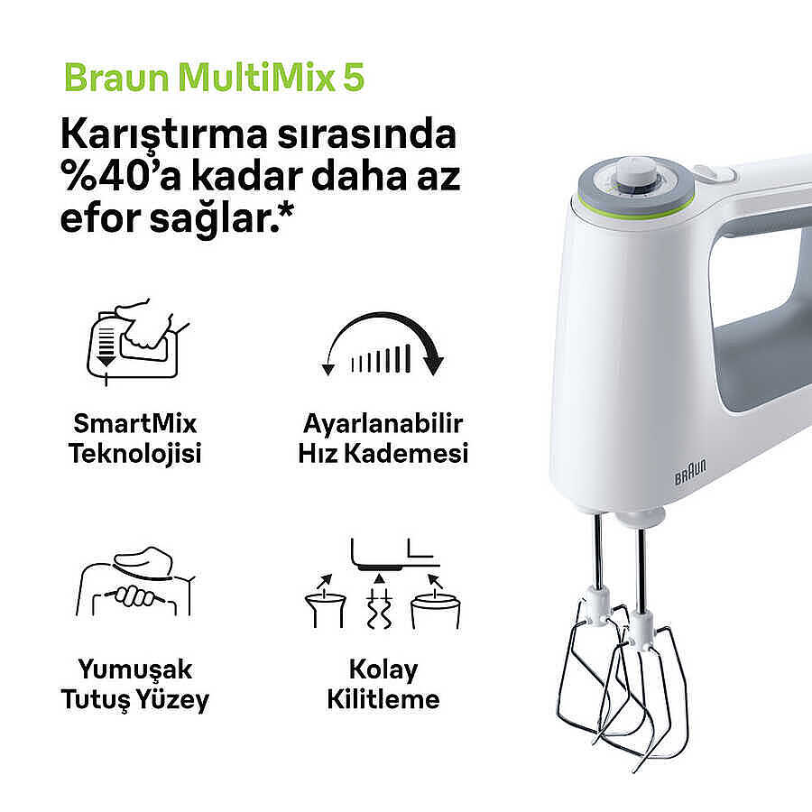 BRAUN HM5137WH EL MIKSERİ - 2