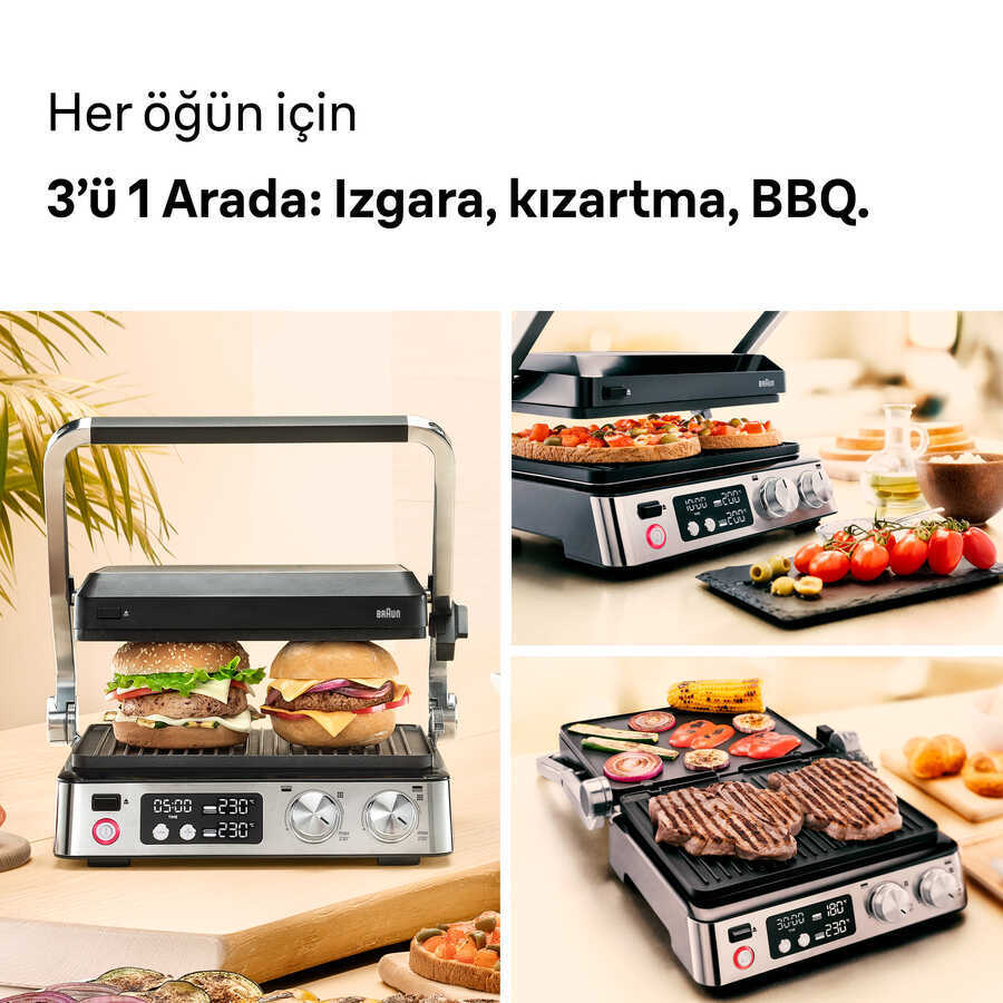 BRAUN MULTIGRILL 7 CG7020 IZGARA ve TOST MAKİNESİ - 4