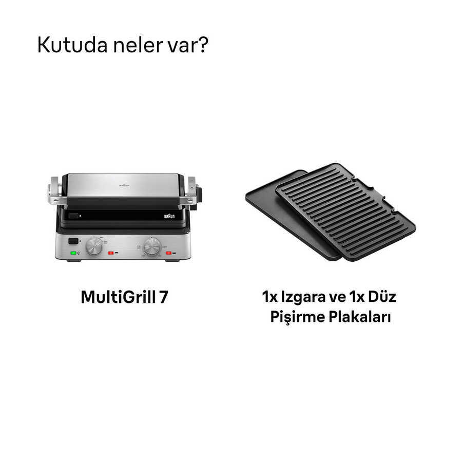 BRAUN MULTIGRILL 7 CG7020 IZGARA ve TOST MAKİNESİ - 8