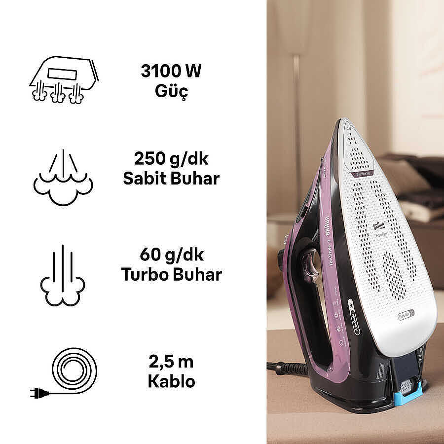 BRAUN TEXSTYLE 9 BUHARLI ÜTÜ SI9661VI - 4