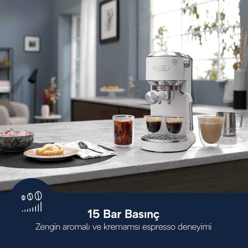 Dedica Duo Manuel Espresso Kahve Makinesi EC890.WI - 3