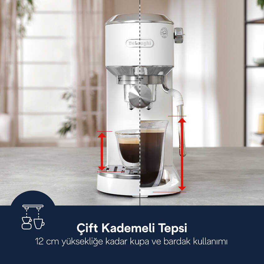 Dedica Duo Manuel Espresso Kahve Makinesi EC890.WI - 8