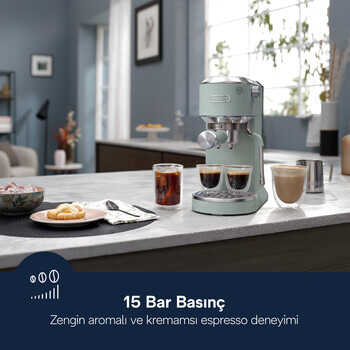 Dedica Duo Manuel Espresso Kahve Makinesi EC890.GR - 8