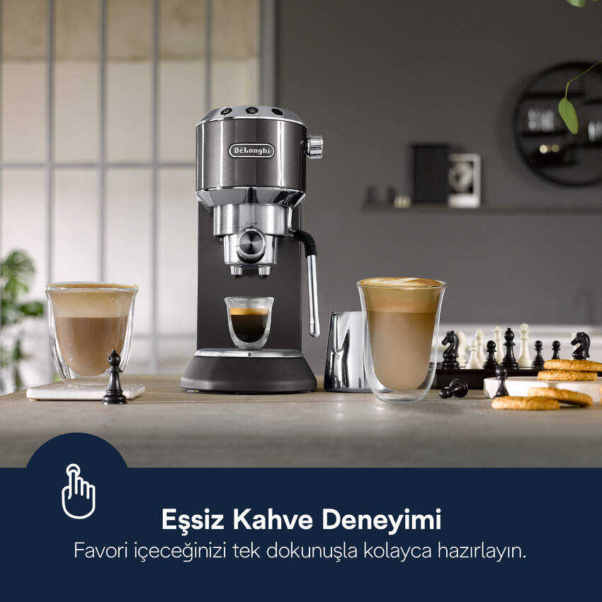 Dedica Manuel Espresso Kahve Makinesi EC885.GY - 2