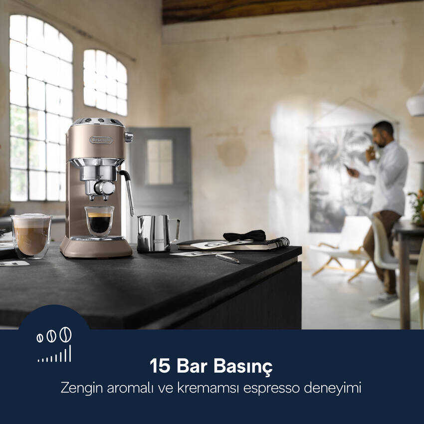 Dedica Manuel Espresso Kahve Makinesi EC885.BG - 3