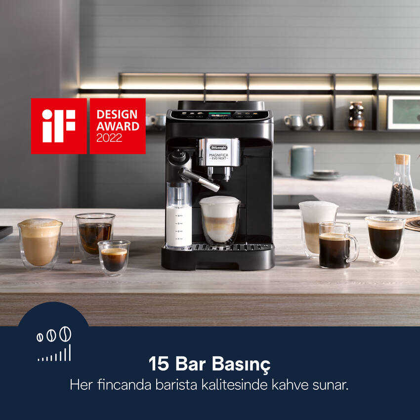Magnifica Evo Next, ECAM310.60.B Tam Otomatik Espresso Kahve Makinesi - 2