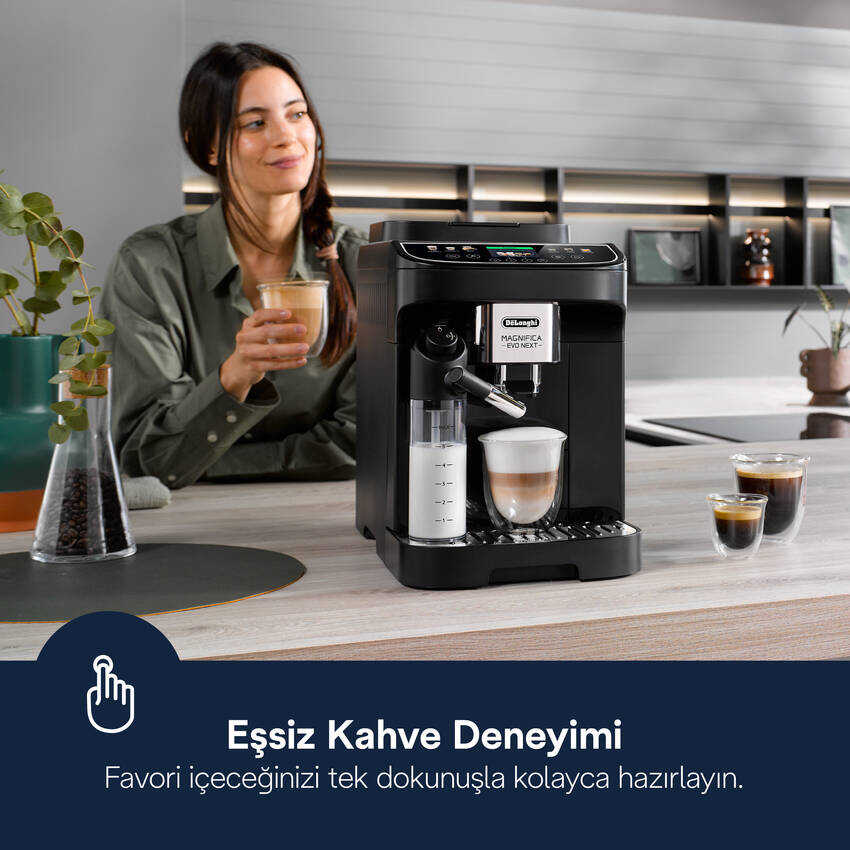 Magnifica Evo Next, ECAM310.60.B Tam Otomatik Espresso Kahve Makinesi - 3